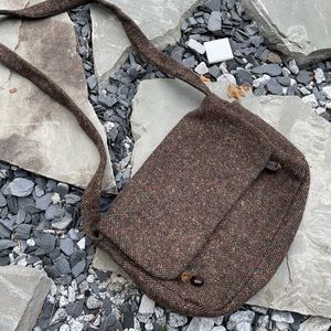 Irish wool brown satchel